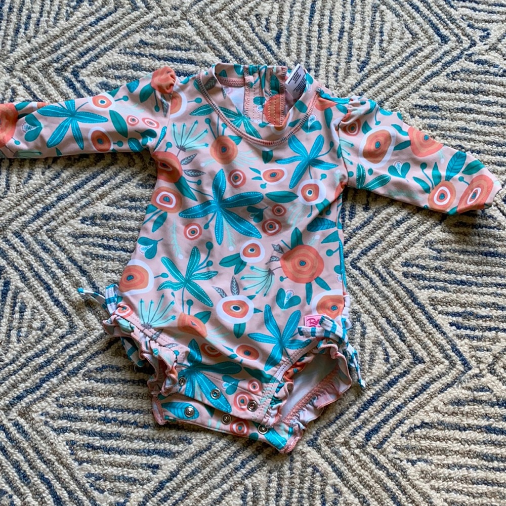 Ruffle butts swimsuit 3-6 months